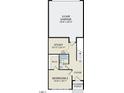 The first floor plan showcasing the 2-car garage, study, bath 2, and bedroom 2 at 217 Broomgrove Way, Wake Forest, NC 27587