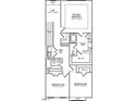 Second floor layout showing primary bedroom, two additional bedrooms and two bathrooms at 1040 Westerland Way # 212, Durham, NC 27703