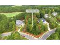 Aerial view of a vacant lot in a residential neighborhood at 9 High Ridge Ln, Pittsboro, NC 27312