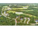 Aerial view of a vacant lot near a golf course at 9 High Ridge Ln, Pittsboro, NC 27312