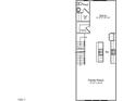 Second floor plan featuring a Gathering room, kitchen, powder room, stairs and pantry for optimal living at 308 Chesapeak Commons St # 145, Garner, NC 27529