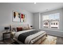 Spacious bedroom with large window and stylish decor at 1034 Westerland Way # 210, Durham, NC 27703