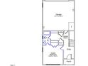 Detailed floor plan featuring a guest bedroom, garage, and entry with porch at 303 Chesapeake Cmns St # 99, Garner, NC 27529