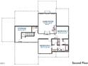 Second floor plan showing the game room, two bedrooms, and a storage area at 130 Broadleaf Ln, Louisburg, NC 27549