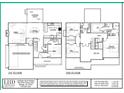 Detailed floor plan showcasing the layout of the home's rooms and dimensions for the first and second floor at 80 Purslane Dr, Franklinton, NC 27525