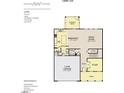 First floor features a kitchen, Gathering room, study, and two-car garage at 100 S Stonemill Trl # Homesite 234, Clayton, NC 27520