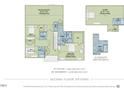 Detailed second-floor plan of the home, highlighting bedroom layouts and bathroom locations at 308 Whispering Way, Sanford, NC 27330