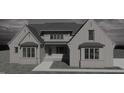 Rendering of a well-appointed home with a brick facade, dormer windows, and stylish architectural details at 8604 Windjammer Dr, Raleigh, NC 27615