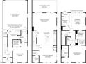 Two-story townhome floor plan with 3 bedrooms, 2.5 baths, and a 2-car garage at 500 Billingshurst Way, Knightdale, NC 27545