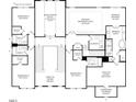 Upper floor plan with primary suite, bonus room, and 3 additional bedrooms at 809 Timber Mist Ct, Cary, NC 27519