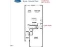 Bryce - Ground Floor featuring an open concept kitchen and living space at 108 Kobus Ct, Garner, NC 27529