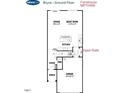 Bryce Farmhouse MPTH469 ground floor plan rendering at 111 Siebold St, Garner, NC 27529