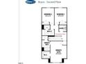 Bryce floor plan featuring bedrooms, bathrooms, laundry, walk-in closet, and owner's suite at 116 Kobus Ct, Garner, NC 27529