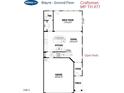 Blayre craftsman style townhome ground floor featuring great room, kitchen, dining area, garage, foyer, and porch at 124 Kobus Ct, Garner, NC 27529