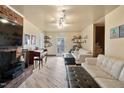 Spacious living room with fireplace and hardwood floors at 200 Cedarwood Dr, Erwin, NC 28339