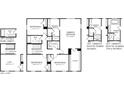 Second floor plan featuring bedrooms, bathrooms, and a loft at 1020 Country Pasture Cv, Wendell, NC 27591