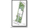 Property plot plan showing the house location and surrounding area at 1521 Canterbury Rd, Raleigh, NC 27608