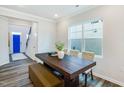 Bright dining room featuring a spacious table and bench seating at 1139 Atterlee Ln, Graham, NC 27253