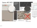 Exterior elevation details including siding, stone, and trim colors at 4820 Bristol Meadow Dr, Raleigh, NC 27603
