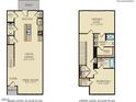 Two-story floor plan showcasing an open layout and spacious rooms at 1235 Willow Tree Way, Graham, NC 27253