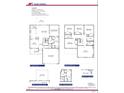 Floor plan showcasing layout of the 2,628 square foot home with bedrooms, bathrooms, and garage at 217 Lake Edge Dr, Lillington, NC 27546