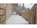 Backyard with a patio, shed, and wooden fence at 915 Da Vinci St, Durham, NC 27704