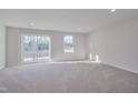 Spacious basement with carpeting, sliding glass doors, and windows at 445 Brier Summit Pl, Durham, NC 27703