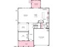 Main floor plan showcasing kitchen, dining, gathering areas, and a two-car garage at 2012 Clydner Dr, Apex, NC 27523