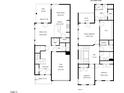 Two-story floor plan showcasing a spacious layout at 705 Colleton Rd, Raleigh, NC 27610