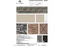 Image shows the exterior color scheme for the home, including siding and stone options at 2413 Englemann Dr # 119, Apex, NC 27502