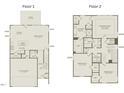 Two-story floor plan featuring 3 bedrooms, 2.5 bathrooms, and a 2-car garage at 291 Broomside Ave, Raleigh, NC 27603