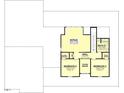 Upstairs floorplan with bonus room, 2 bedrooms, and a bathroom at 320B W Orange St, Hillsborough, NC 27278
