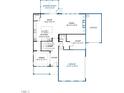 Main floor plan showcasing kitchen, Gathering room, and study at 271 Magnolia Acres Ln, Fuquay Varina, NC 27526