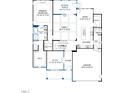 First floor plan showcasing a spacious kitchen, Gathering room, and primary bedroom suite at 3197 Armeria Dr, Apex, NC 27502