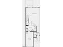 First floor layout showing kitchen, great room, garage, and powder room at 138 Parker Ln, Mebane, NC 27302