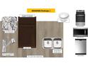 Kitchen design with granite, Sinclair Umber cabinets, and stainless steel appliances at 138 Parker Ln, Mebane, NC 27302