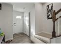 Bright and airy entryway with stairs leading upstairs at 386 Cotton Brook Dr, Fuquay Varina, NC 27526