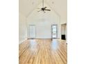 Spacious living room featuring hardwood floors and high ceilings at 59 Mar-Joy Dr, Dunn, NC 28334