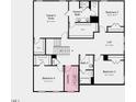 Second floor plan with Owner's suite, bedrooms, and loft at 101 Cloud Berry Ln, Holly Springs, NC 27540