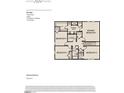 Second-floor plan showing four bedrooms, two and a half baths, and a two-car garage at 11816 Salers Loop, Middlesex, NC 27557
