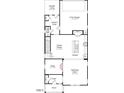 First floor plan showcasing kitchen, dining, gathering room, and garage at 1264 Hardin Hill Ln, Knightdale, NC 27545