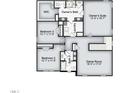 Second floor layout featuring bedrooms, bathrooms, game room, laundry room, and walk-in closet for comfortable living at 346 Duncan Creek Rd # 160, Lillington, NC 27546
