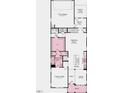 First floor plan showcasing kitchen, gathering room, and owner's suite at 1228 Hardin Hill Ln, Knightdale, NC 27545