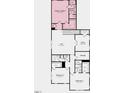 Second floor plan with loft, two bedrooms, and office space at 1228 Hardin Hill Ln, Knightdale, NC 27545