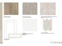 Showcase of flooring, cabinets, and backsplash options at 1252 Hardin Hill Ln, Knightdale, NC 27545