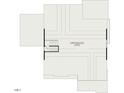 Unfinished attic space shown in this floor plan at 289 Gaines Trl, Pittsboro, NC 27312