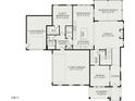 Main floor features open floor plan, kitchen, and two-car garage at 289 Gaines Trl, Pittsboro, NC 27312