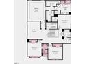Upper floor plan with owner's suite and additional bedrooms at 661 Morning Glade St, Wake Forest, NC 27587