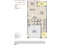 Detailed floorplan showing layout of first floor, including kitchen, Gathering room, and garage at 4321 Darius Ln # 23, Fuquay Varina, NC 27526