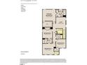 Second floor plan includes primary bedroom, 3 bedrooms, 2 full baths, and laundry at 4420 Darius Lane # 37, Fuquay Varina, NC 27526